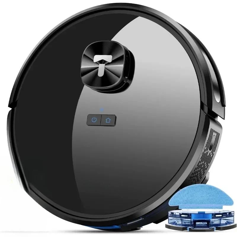 

Robot Vacuum and Mop Combo 4000Pa Robotic Vacuum Cleaner Up To 150Mins Smart Mapping Good for Pet Hair Hard Floor