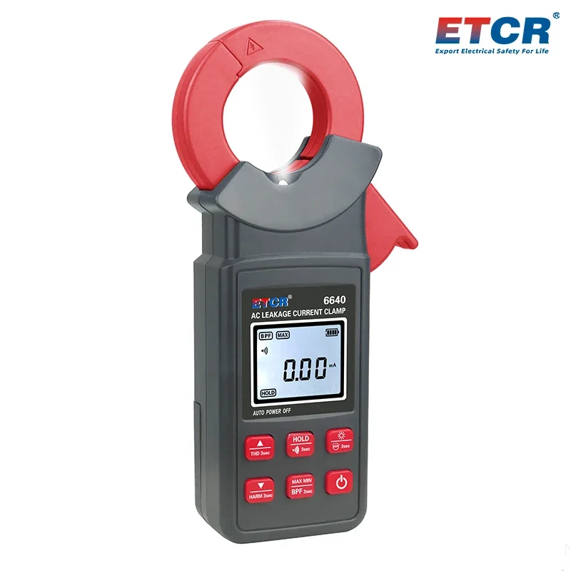 ETCR6640 The Latest Electrician Meter With Bluetooth Function Clamp Leakage Meter