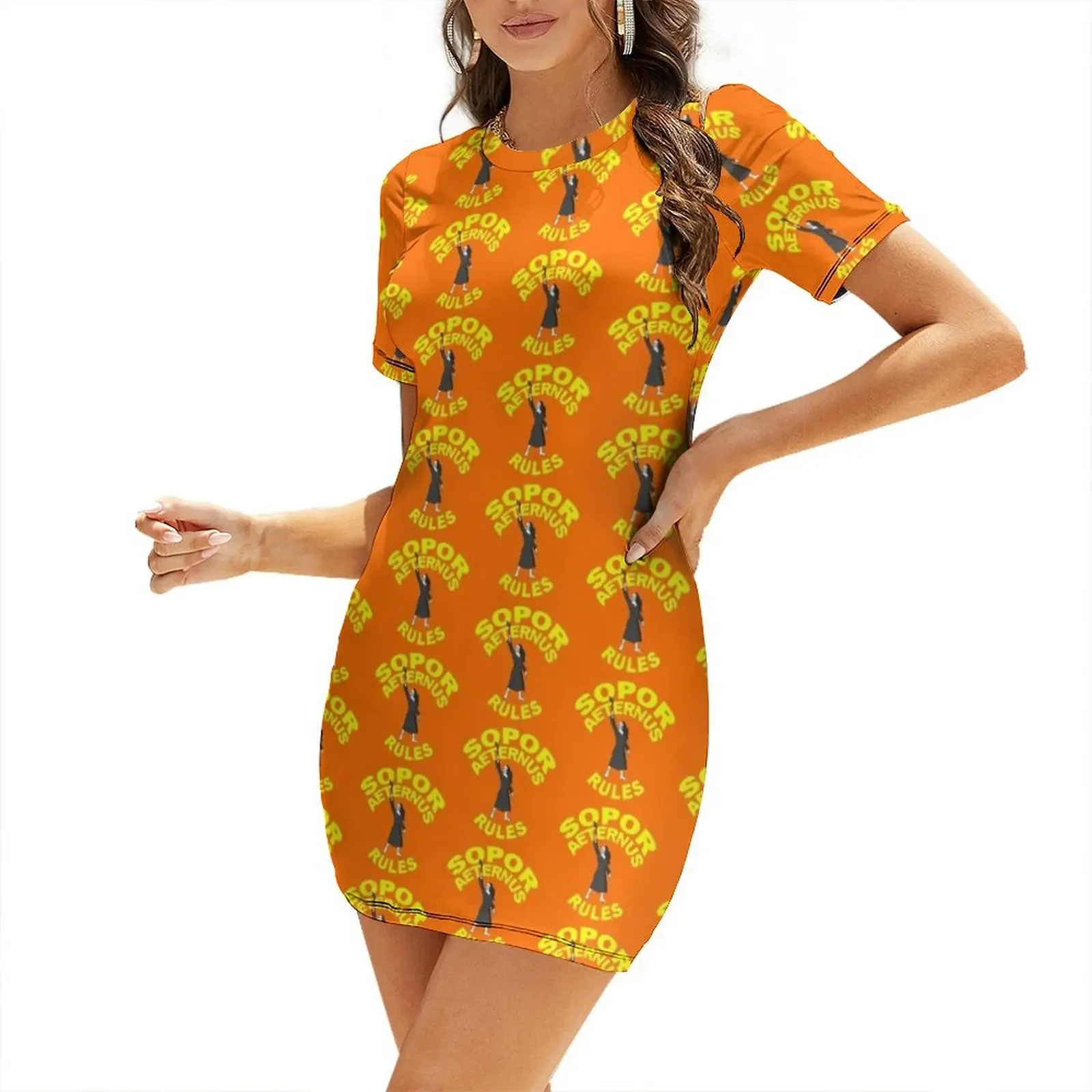 

SOPOR AETERNUS Rules! Short-Sleeved Dress women's clothing trend 2026 dresses women summer 2026