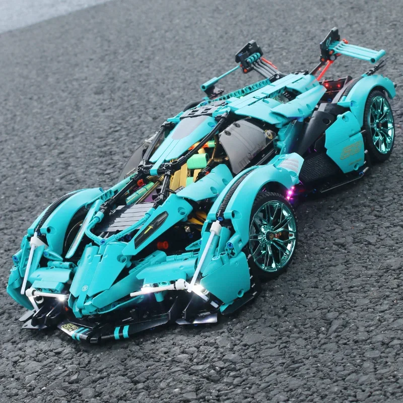 

V12 Super Car Technical Blocks Brick Motor Power Drive Radio RC Car Technic Vehicles Puzzle Toys Adul Building Blocks Sets Model