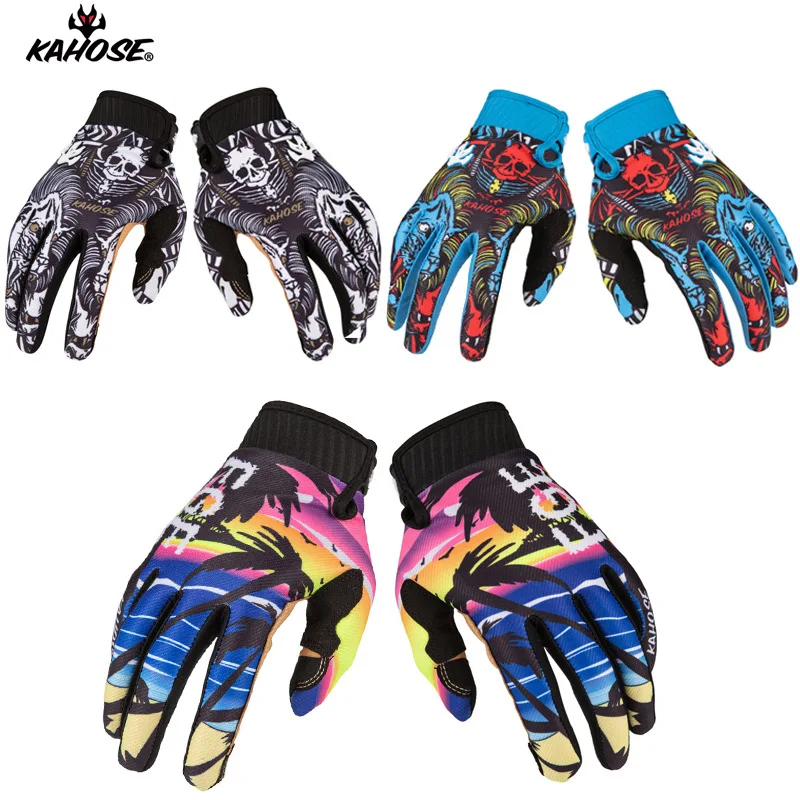 

Fastgoose Summer Breathable Motocross Rider Fabric Gloves for Off-road and BMX ATV MX UTV Dirt Biker Riding Gloves