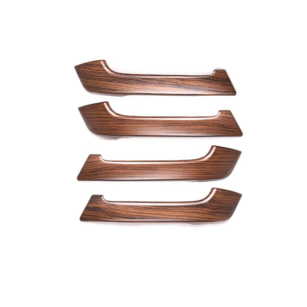 

4Pcs Pine Wood Grain Car ABS Interior Door Handle Trim for Toyota Land Cruiser Prado FJ150 150