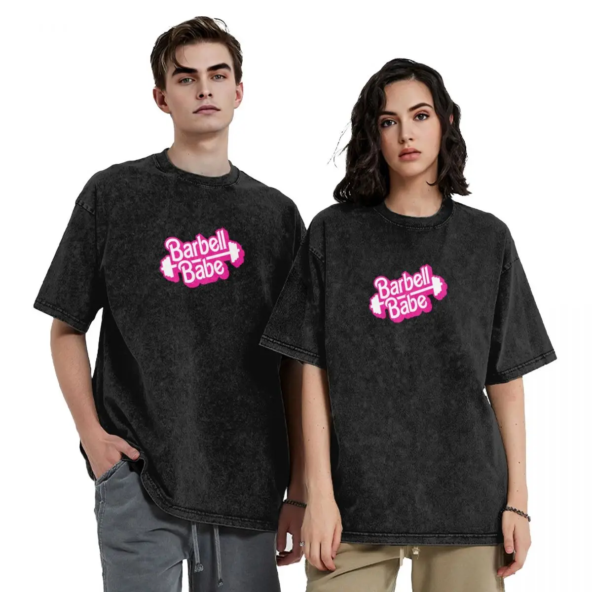 

Barbell Babe Doll Logo T-Shirt luxury designer for a boy anime stuff plus sizes t shirts for men pack