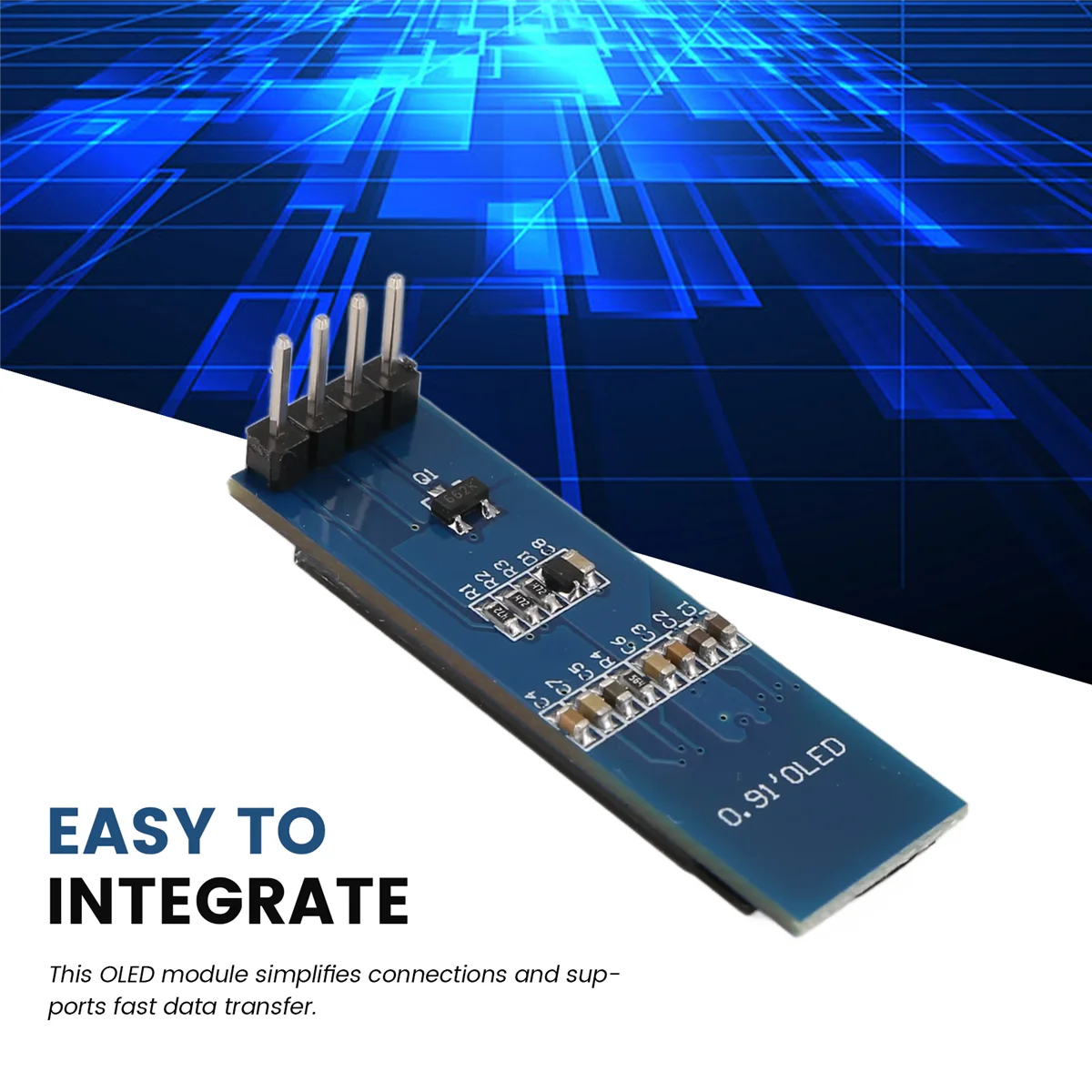 OLED Display Module OLED Screen Driver 3.3VDC Blue Font