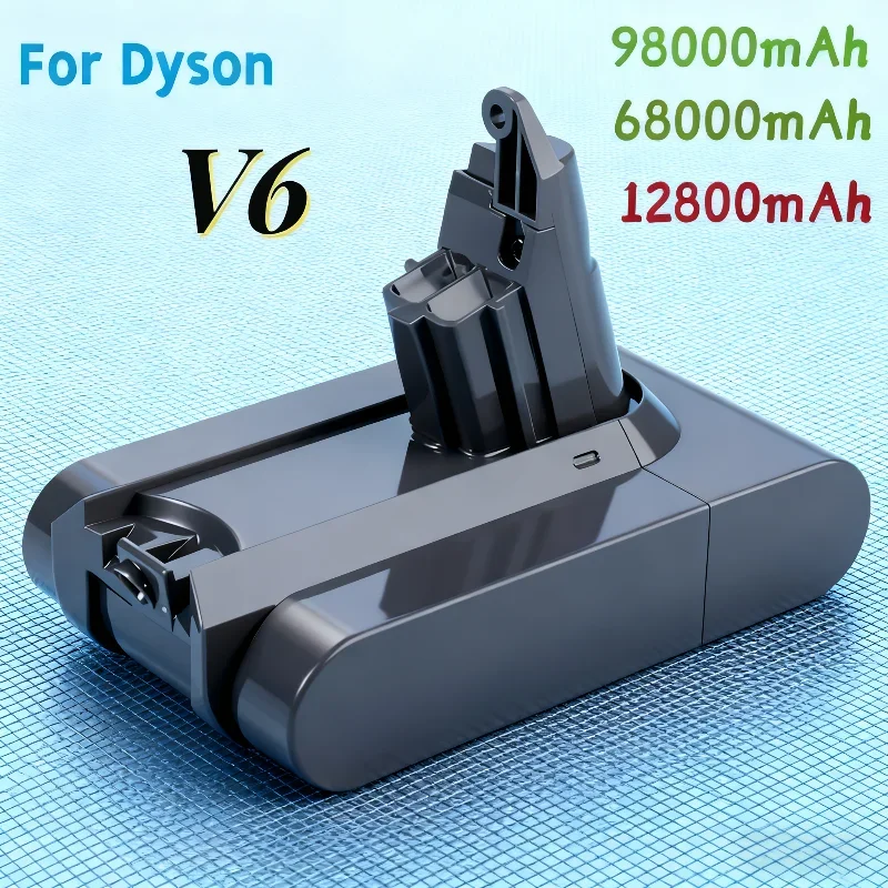 

12800mAh 21.6V 98Ah Li-ion Battery for Dyson V6 DC58 DC59 DC61 DC62 DC74 SV09 SV07 SV03 965874-02 Vacuum Cleaner Battery
