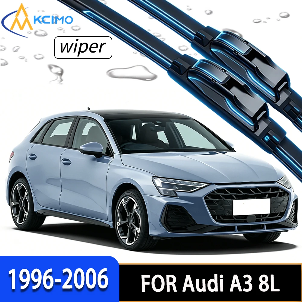 

Premium Front Windshield Wiper Blades with High-Durability Rubber, All-Weather Performance for Audi A3 8L 1996-2006