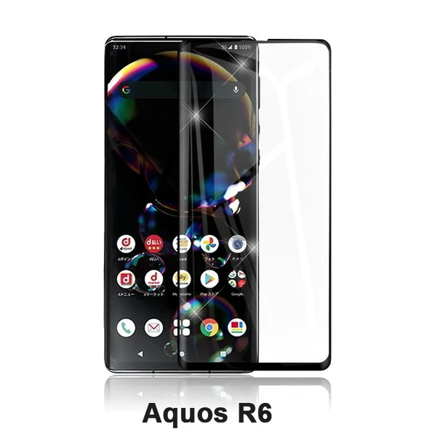 3D Curved Tempered Glass For Sharp Aquos R6 Black Edge Screen Protector For  SHARP AquosR6 Full Cover 9H Protective Film - AliExpress