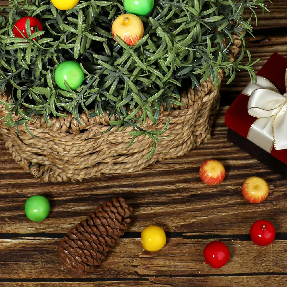 

60pcs Mini For Wedding Party Christmas Kitchen Decor Lifelike Mini Photo Props Artificial Fruits Tiny Fake