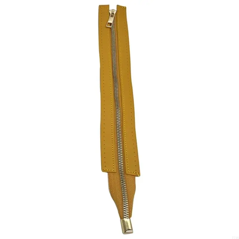 77JB PU الجلود السوستة All-Matching Bag Hardware Accessories Metal Zipper 30cm