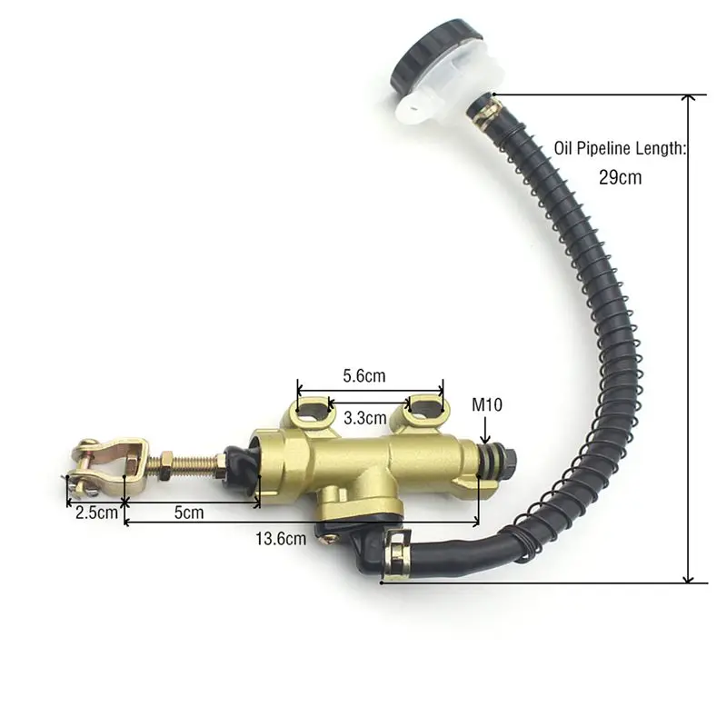AEA6-2X Motorcycle ATV Rear Brake Master Cylinder Brake Pump For Honda CBR600 CR 80 85 125 250 500 XR 250 400 600