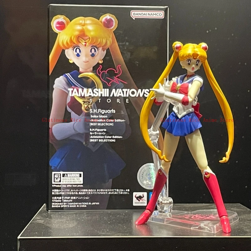

Anime character Tsukino Usagi Sailor Moon Children Lamp Toy Model Birthday Gift Doll Statue Original Collectibles