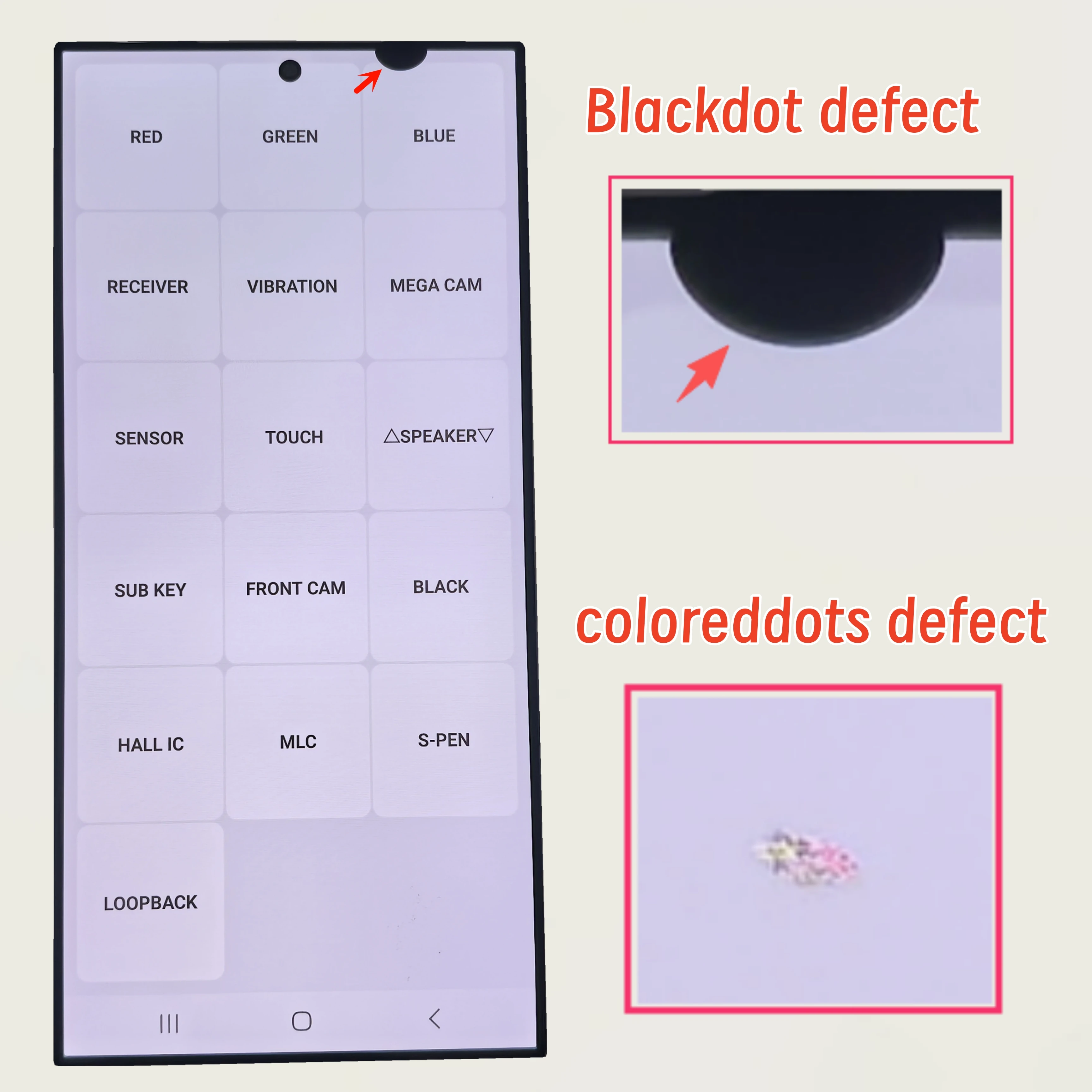 6.8" Original120HZ Super AMOLED For Samsung S24 Ultra S928B S928E S928 S928U S928B LCD Screen Display Touch Screen . With Defect image 3
