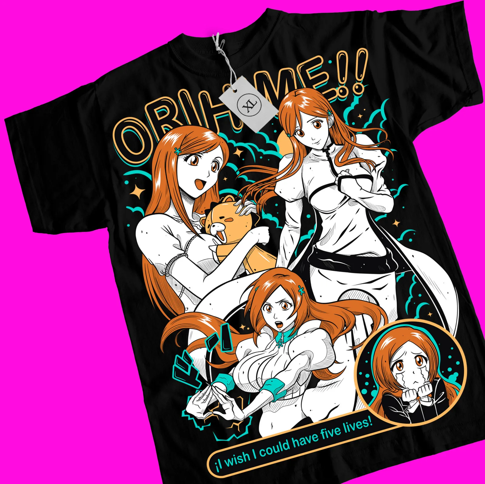 

Orihime Inoue T-Shirt Anime Ichigo Aizen Bleach Shirt Zaraki Kenpachi All Sizes