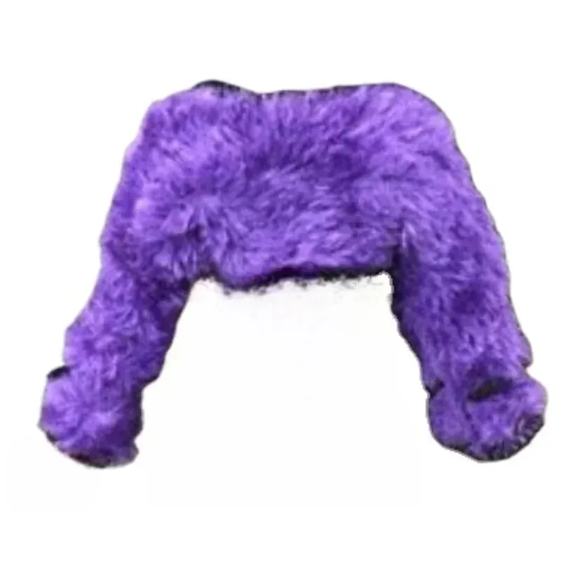 모조 깃털/모피 목도리 화이트 블랙 핑크 블루 레드 옐로우 퍼플 목도리 1:6 BB Fr 인형 BBI00325