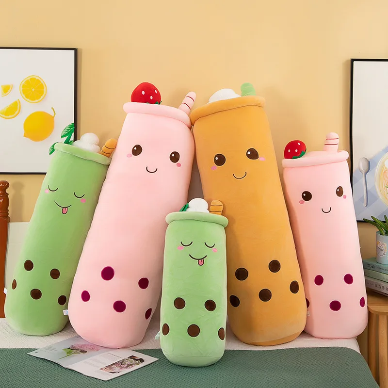 

Cute Milk Tea Cup Pillow Leg Clamp S Doll Soft Plu Toy Girls' Cuion Doll Fabric Toys for Ages 6 And above