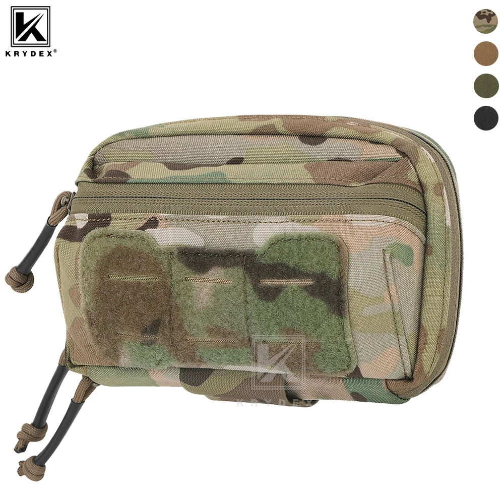 

KRYDEX Тактический подсумок для администратора MOLLE, передний карман с держателем для химикатов для жилета и нагрудной сумки для охоты на открытом воздухе