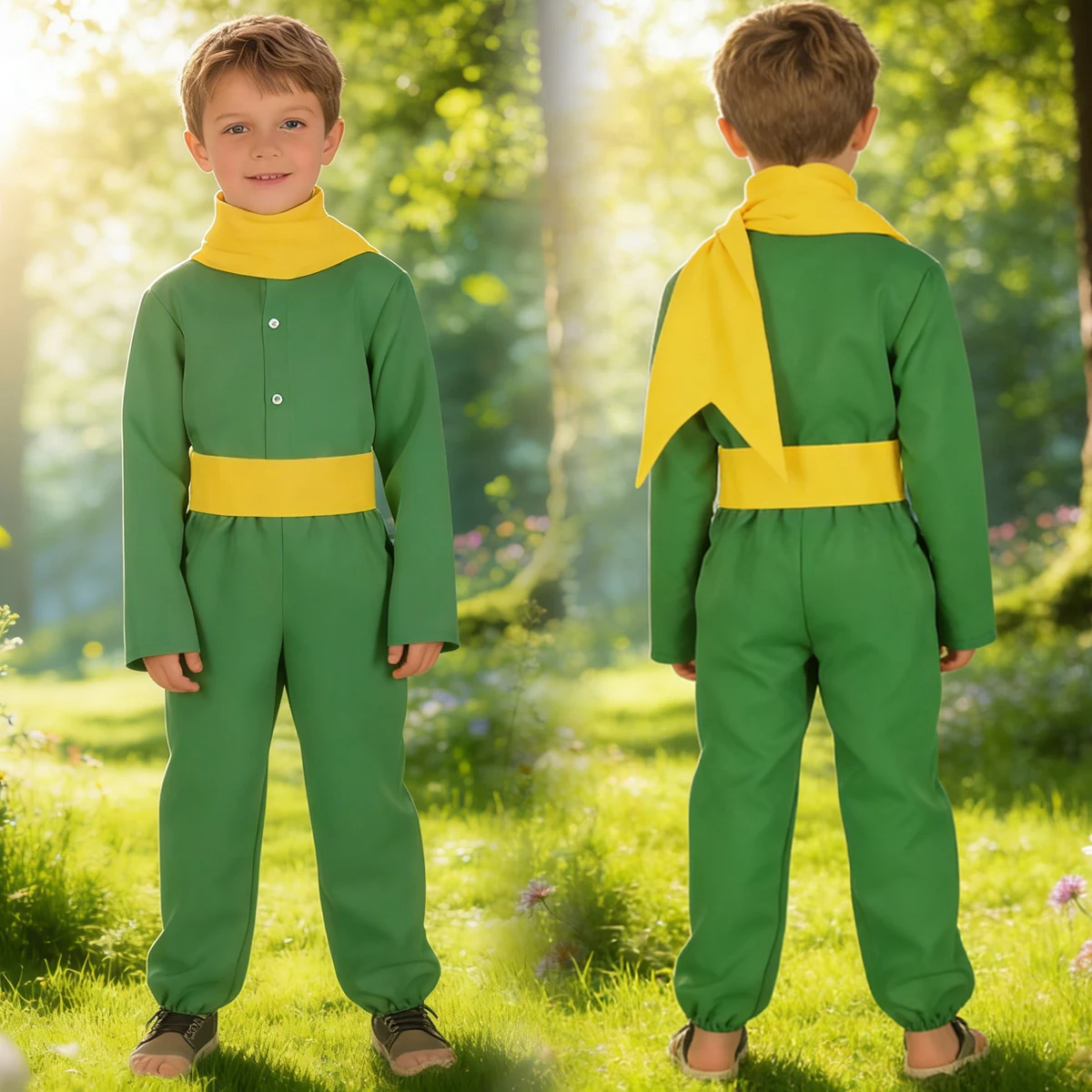 

The Little Prince Cosplay Costume Anime Movie Inspired Outfit Kids Adult Size Stage Performance Clothing Party Wear