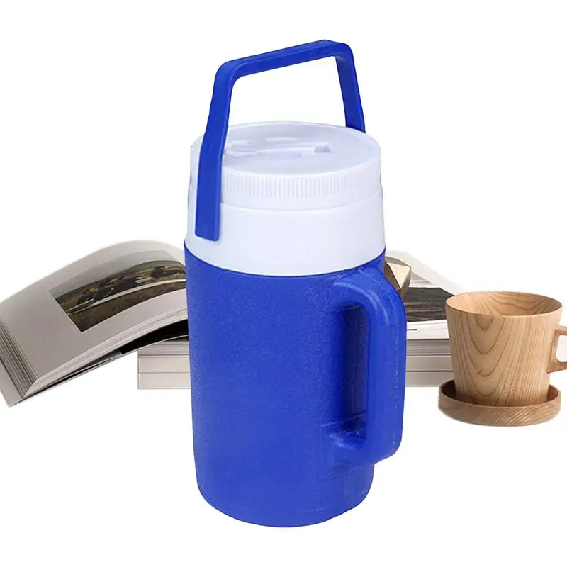 

Sports Cooler Water Dispenser 2L Insulated Beverage Cooler With Spout Leak-Proof Hydration Bottle For Outdoor Activities Travel