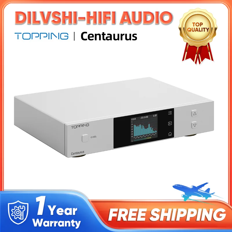 TOPPING Centaurus Desktop Fully balanced high performance R2R decoder USB DAC Bluetooth 5.1 support LDAC APTX HD