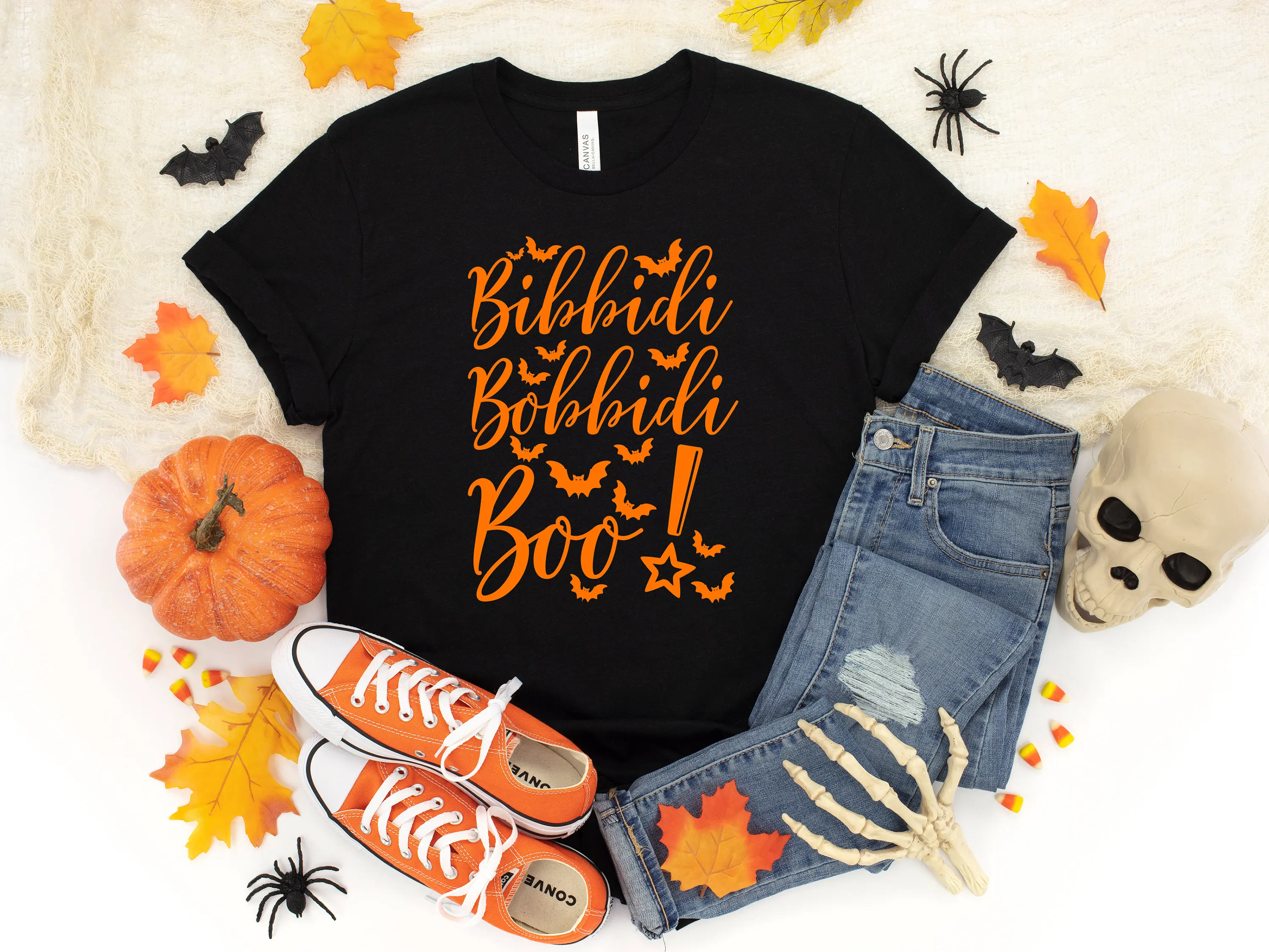 

Bibbidi Bobbidi Boo T Shirt Magical Halloween 2023 Outfit Cute Witchy Vibes Spooky Season