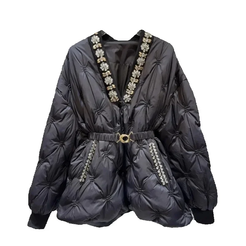 

Осенне-зимняя хлопковая куртка, женская новая модная свободная повседневная куртка с хлопковой подкладкой, пояс, однотонная верхняя одежда, женская 2026