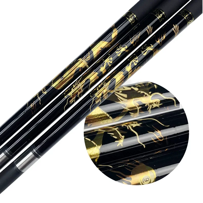 

Кий для бильярда Golden Dragon из карбонового волокна, разборный (1/2), с наконечником из нержавеющей стали 11.5/13 мм, для снукера и бильярда