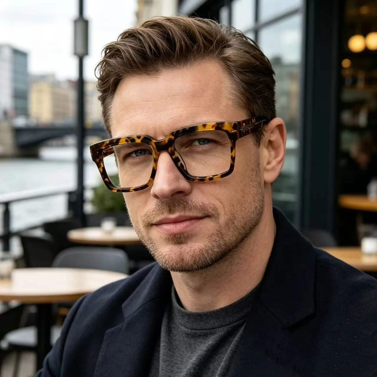 Retro Acetate Glasses Frame Women's Reading Glasses Men Customizable Prescription Lenses Optical Eyeglasses Frame