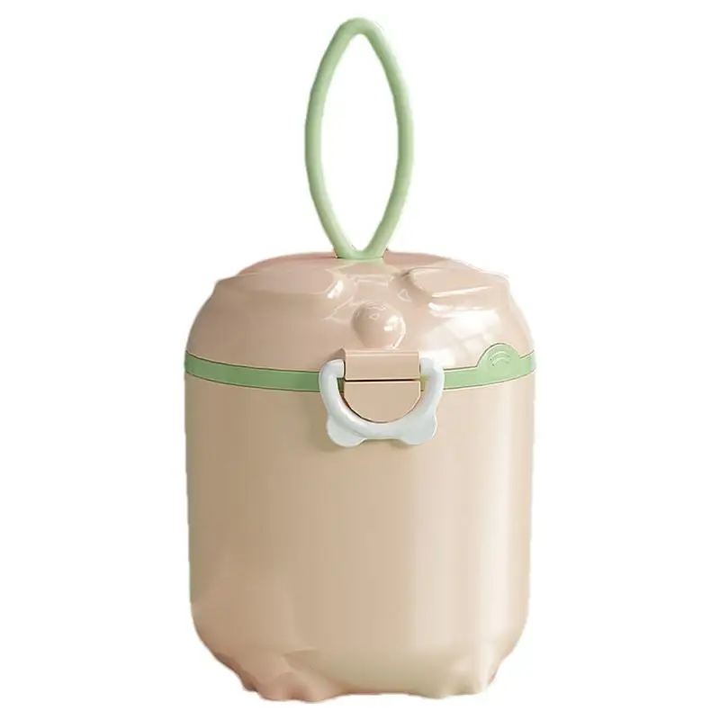 Récipient de voyage solide pour lait en poudre, pot scellé portable, compartiment séparé, pot de stockage de poudre de supplément pour enfants, utilisation en voyage