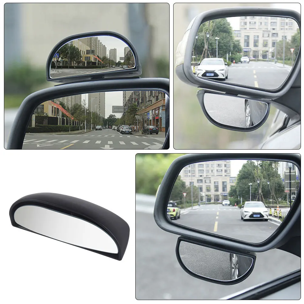 Convex Car Blind Spot Mirror 360 Degree Rotating Wide Angle Rearview Mirror Reversing Auxiliary Safety Accessory for Vehicles