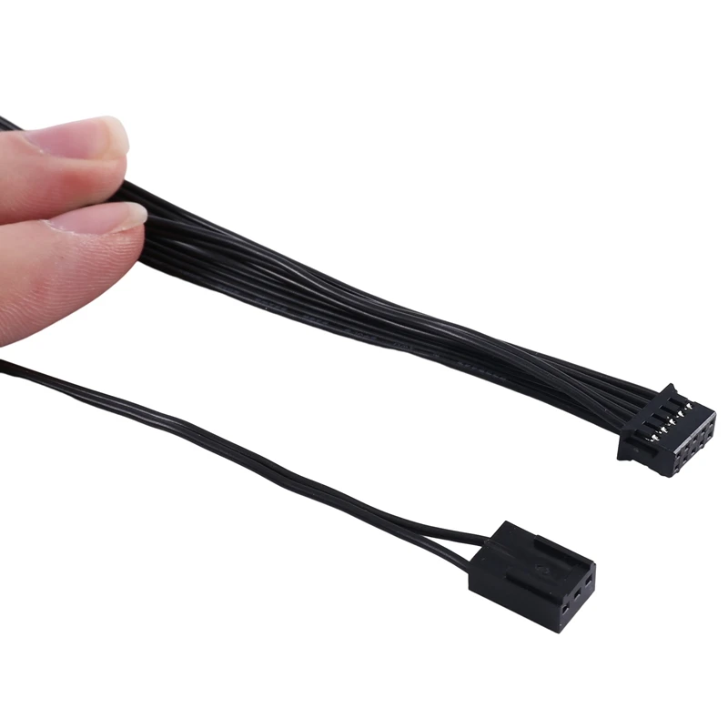 2X 10Pin 水冷ラジエーター電源コード NZXT Kraken X53 X63 10 ピンコネクタケーブルワイヤー電源ライン