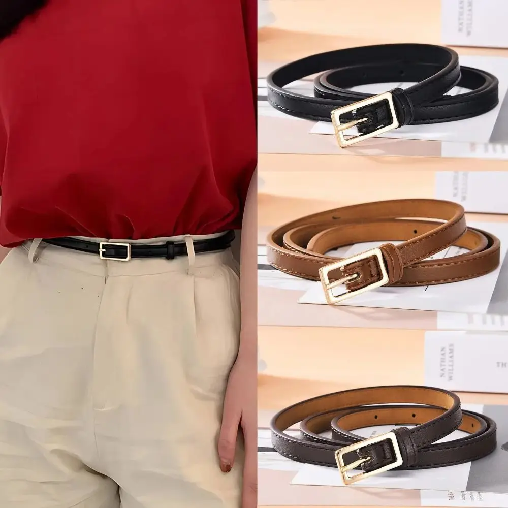 

Retro Women's PU Leather Belt Versatile Fashion Trendy Waistband Waist Belt