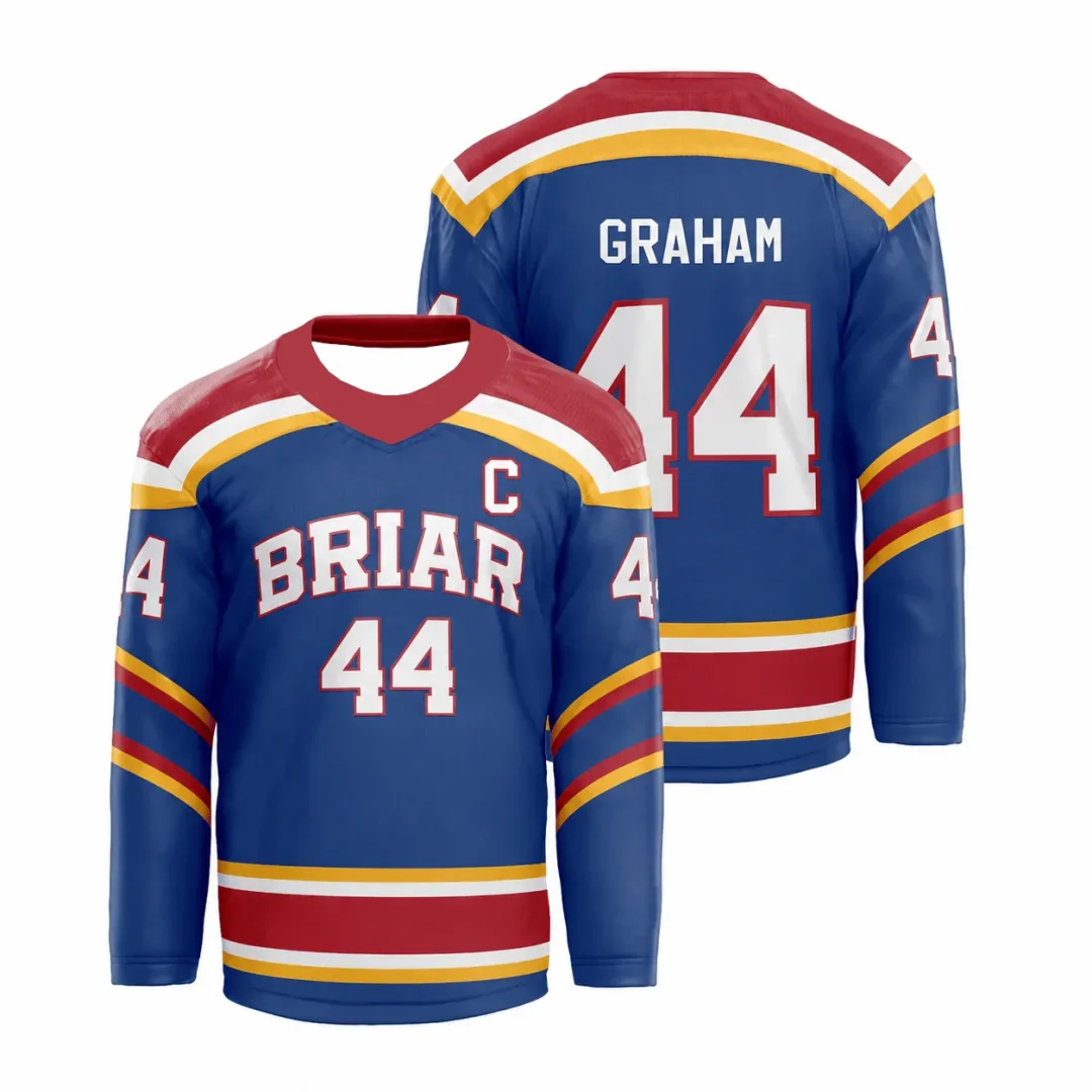Off Campus Briar University Garrett Graham NO.44 ice hockey jersey Sports Men's long-sleeved T-shirt Kid's Clothing Tee Woman ﻿