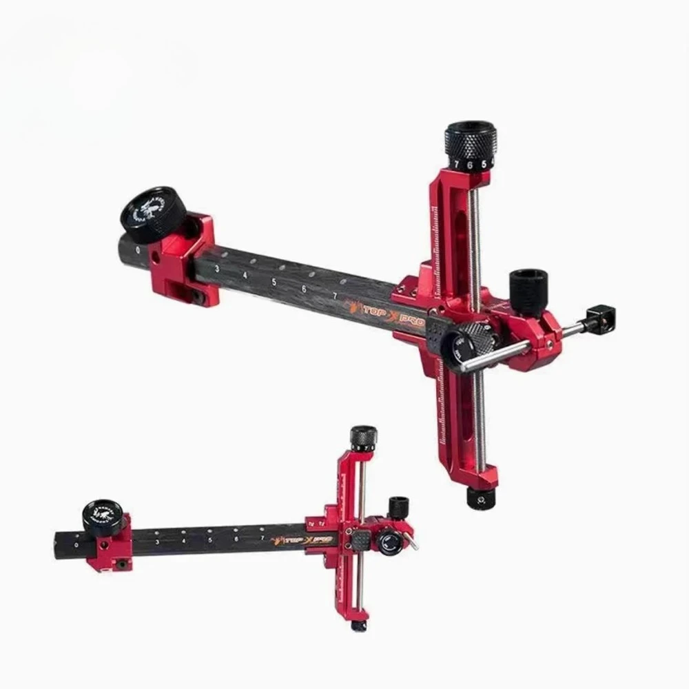 TR1003 Archery Recurve Bow Sight 1 Pin 9inch Target Aiming Carbon Fiber Bracket Left/Right Hand Professional Competitive Shootin
