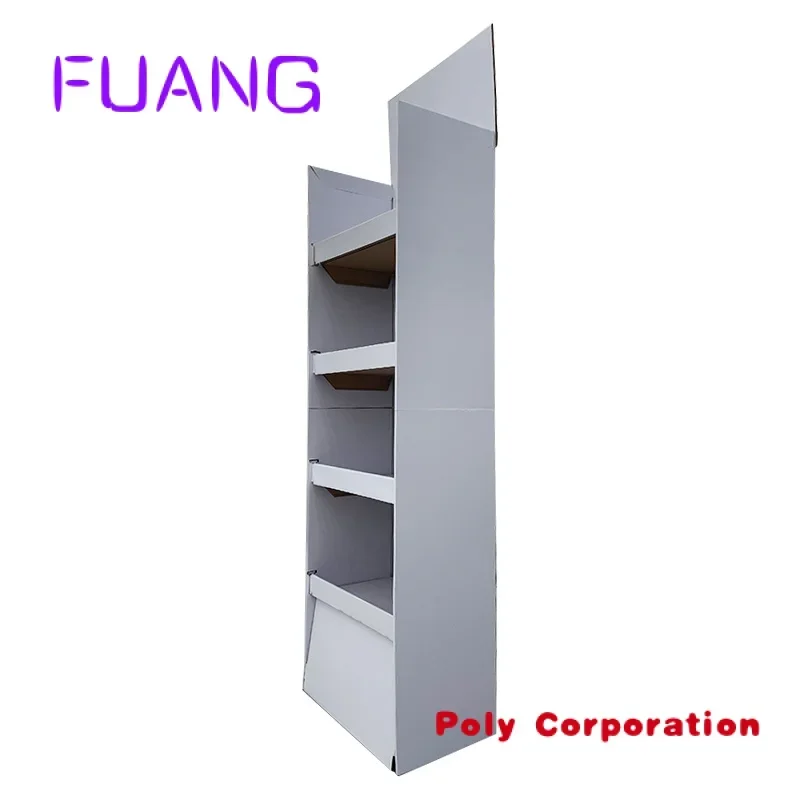 Custom  trade show stand foldable shelves custom funko pop cardboard for toys marketing store retail products paper cartone rack