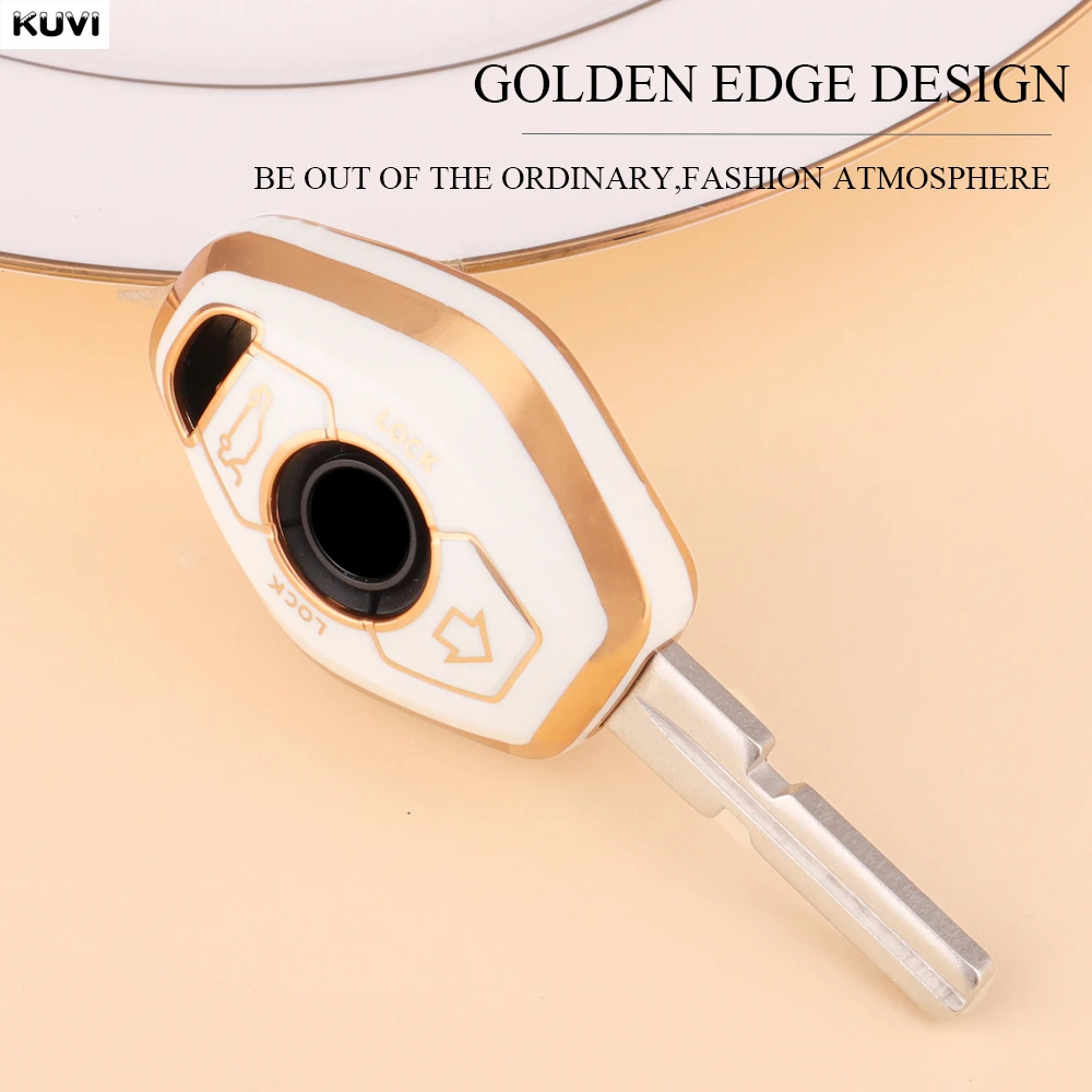 Hot TPU Car Key Case Cover Shell Fob For BMW X5 E53 X3 F83 E46 E39 E38 E60 E63 E61 E64 Series 3 5 7 330i Z3 Z4 E85 E86 M5 325i view 4