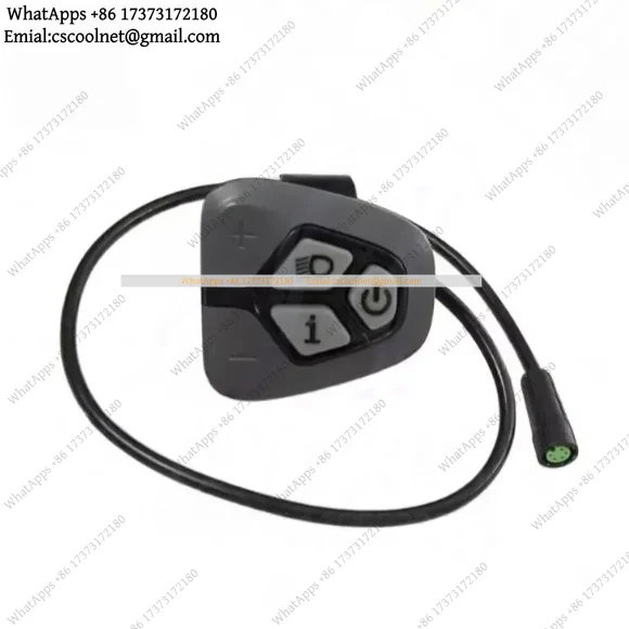 k3 5-Hole Handlebar Control Button Switch for Nulkomma E-Bike K4 K5 — KD716/KD986 Display Compatible