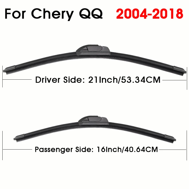 BROSHOO ممسحة السيارة شفرة 21 "+ 16" لشيري QQ 2004-2018 النافذة الأمامية الزجاج الأمامي مساحات الزجاج الأمامي شفرات اكسسوارات السيارات #2