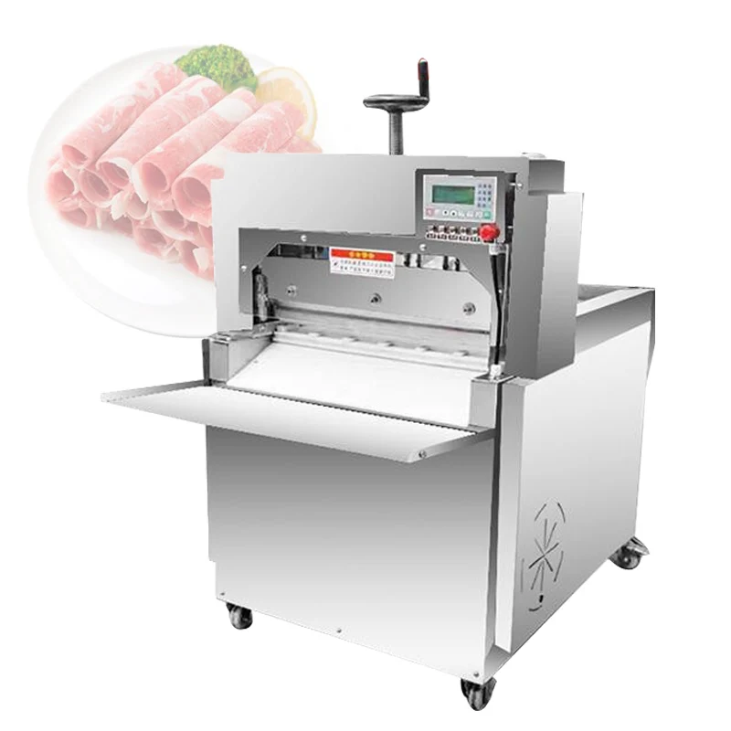 Automatic Meat Slicer Chicken Fish Beef Industrial Frozen Meat Roll Slicer High Speed