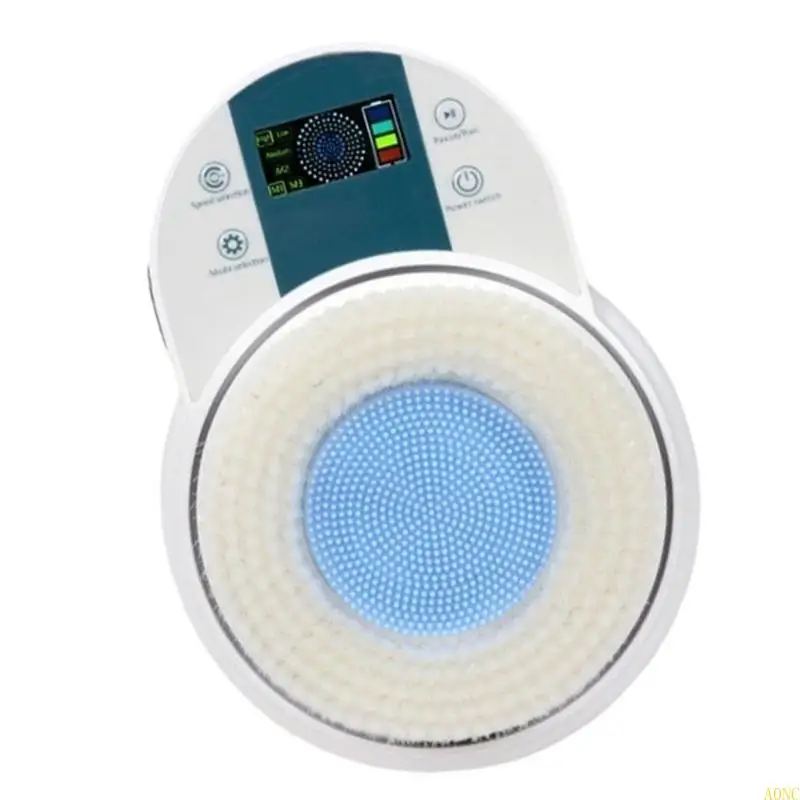 فرشاة استحمام كهربائية مثبتة على الحائط من A0NC، رأس 130 ملم، طريقتان للبشرة الحساسة