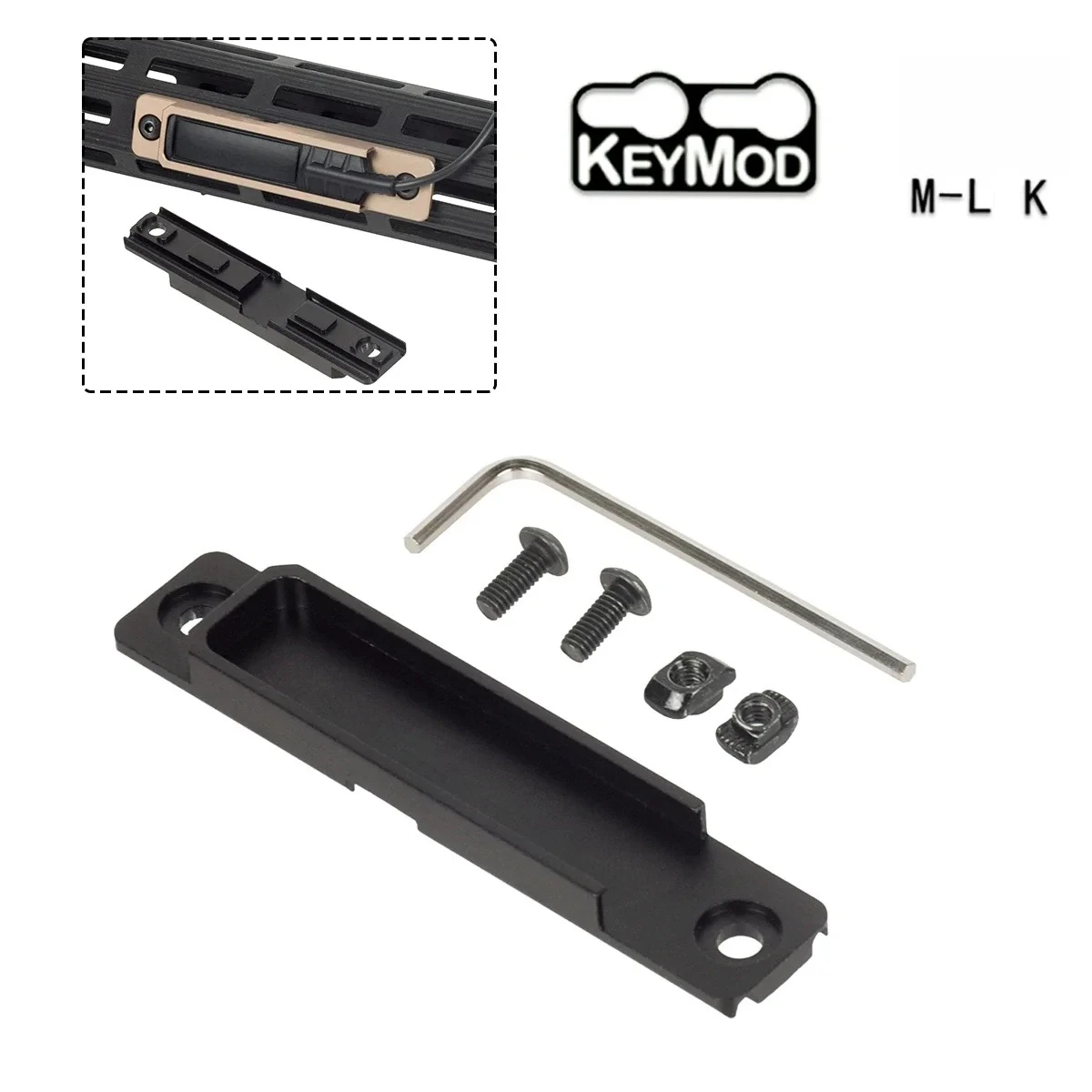 Surefire M300 M600 Scout Light Fernbedienungs-Druckschalter für SF M600B Taschenlampe, passend für M-LK Keymod 20mm Schienenmontageplatte – Detail 3