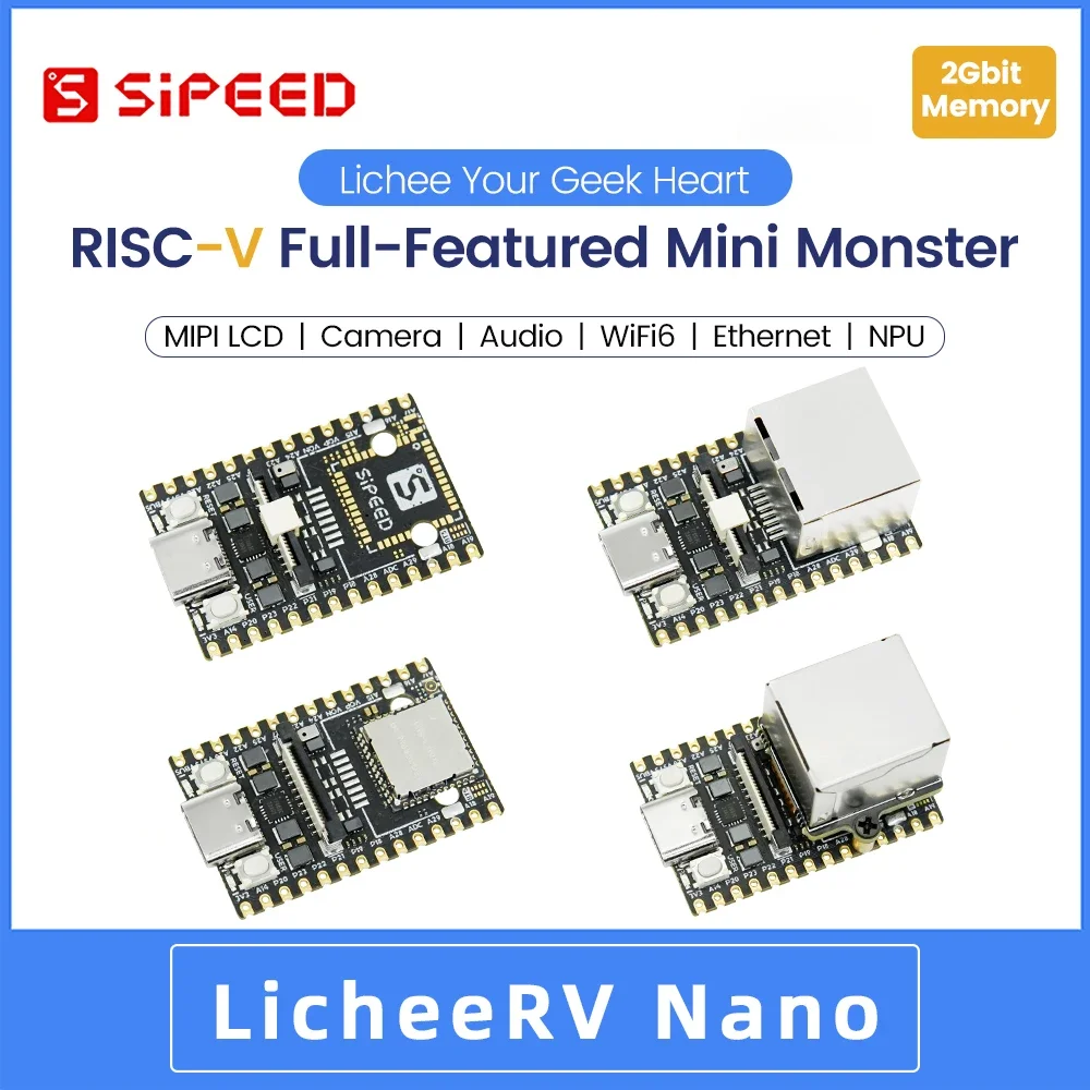 

Sipeed LicheeRV Nano SG2002 WIFI6 Ethernet AI визуальный RISCV