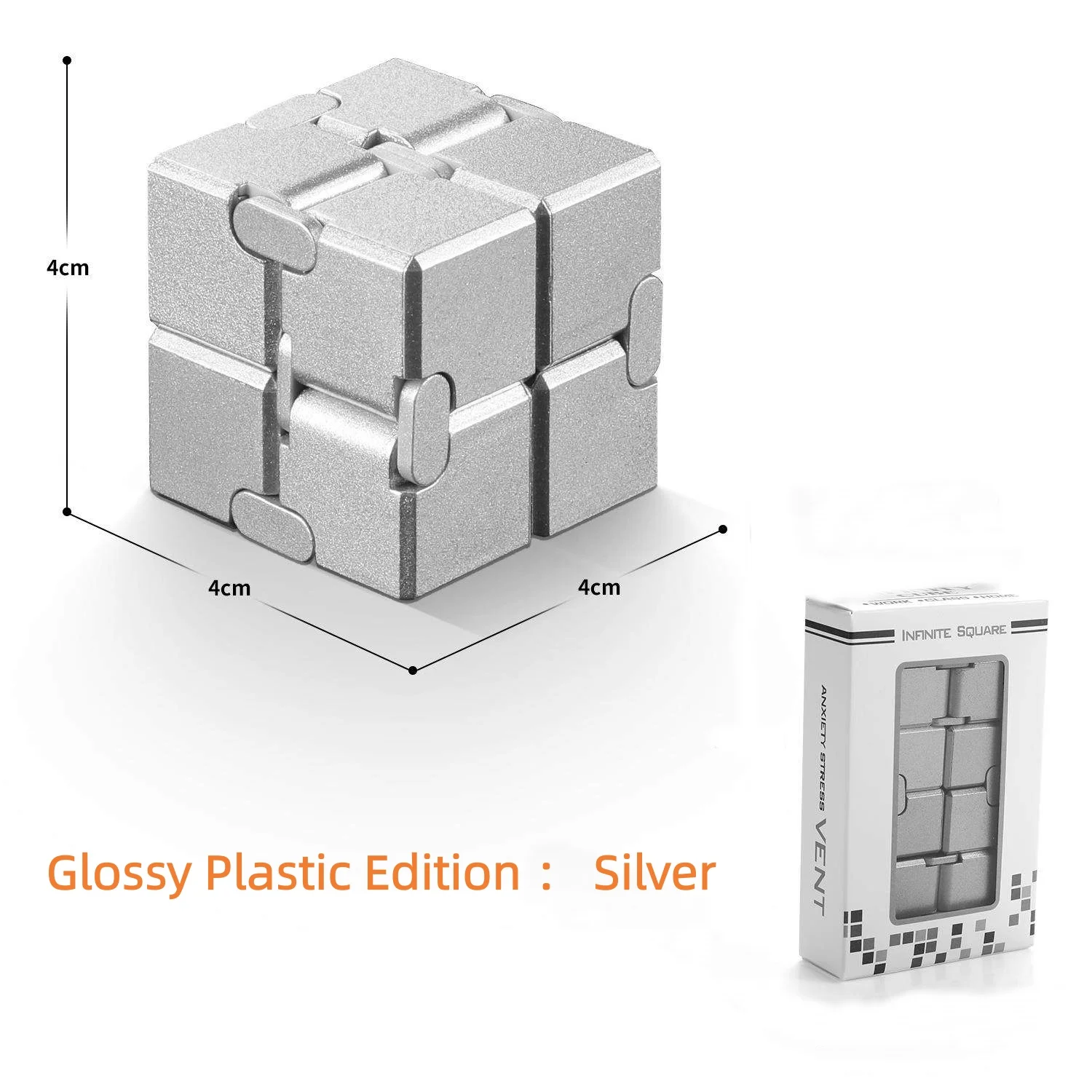 Legering & Kunststof Infinity Cube Fidget Toy Ultra-duurzame Sensorische Stressverlichter voor Volwassenen & Kinderen Angstverlichtende Cadeau