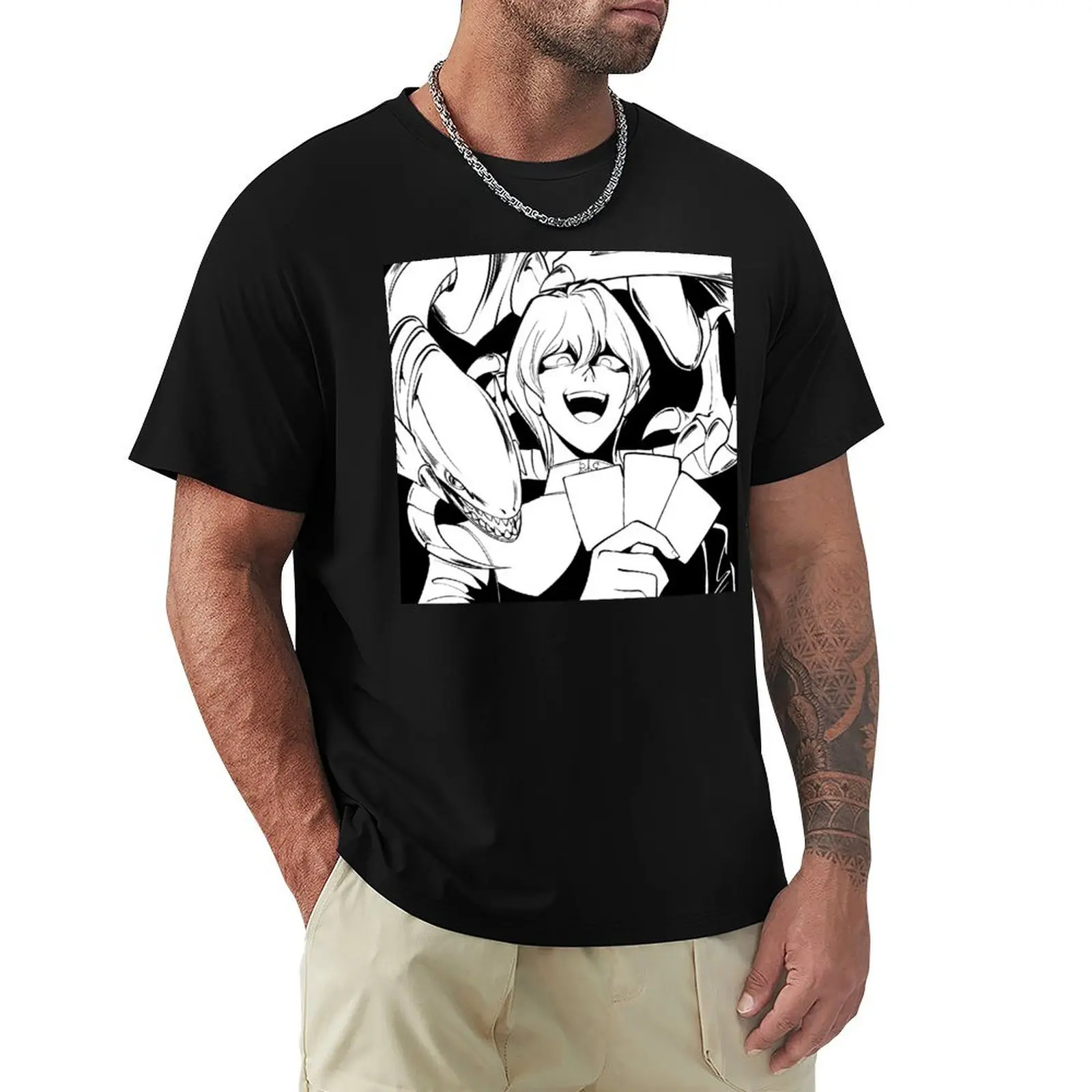 

YGO Death T - Seto Kaiba T-Shirt Vintage Print Crew Neck Tee
