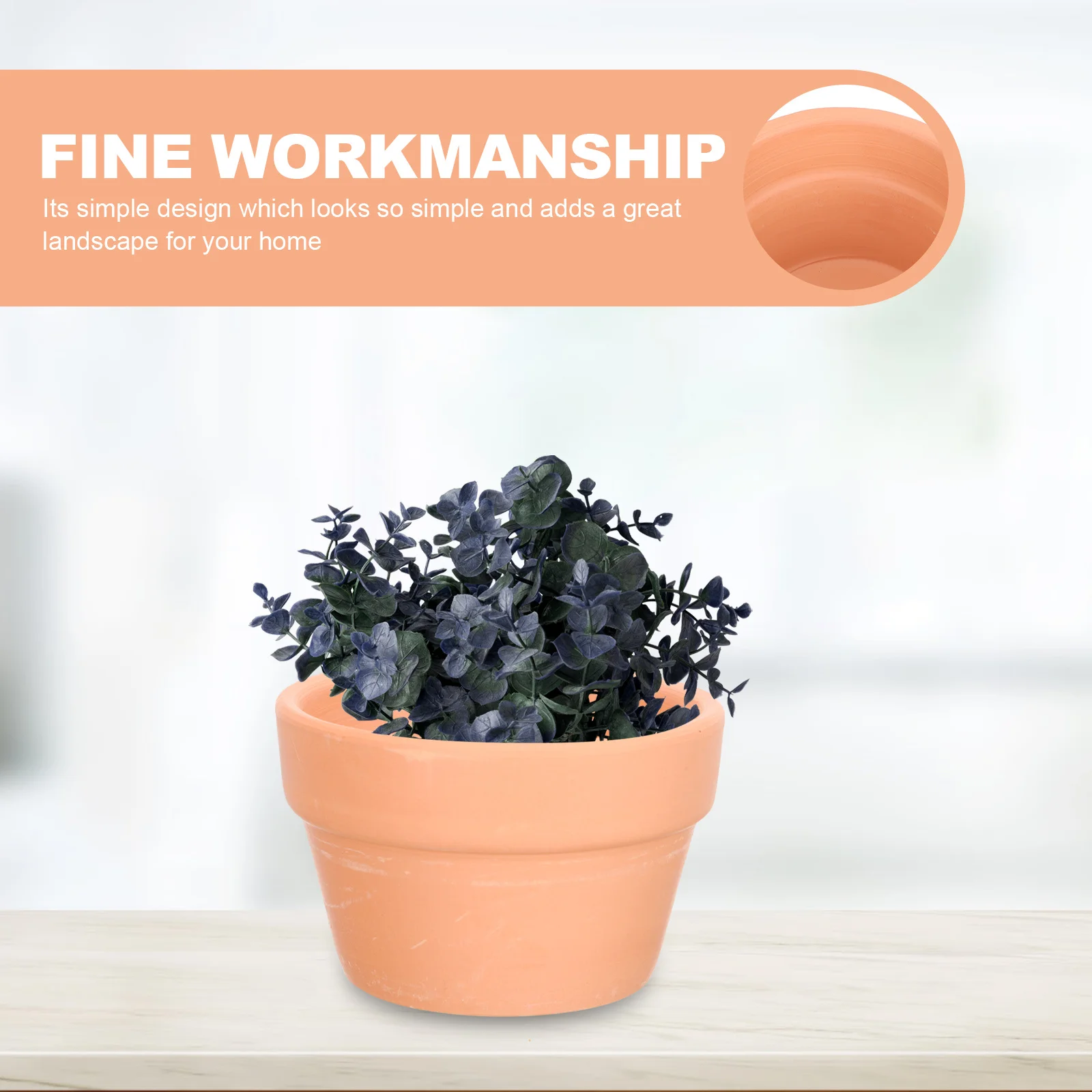 

10Pcs Red Pottery Plant Pots Simple Style Succulent Flower Holders Home Office Decorative Gardening Plant Pot Desktop Flower