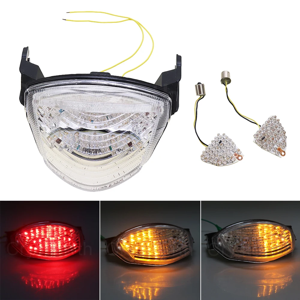 スズキ-gsxr1000-2005-2006-gsx-r-1000-k5-k6-オートバイクリアレンズテールライトブレーキターンシグナルリアテールライトに適合