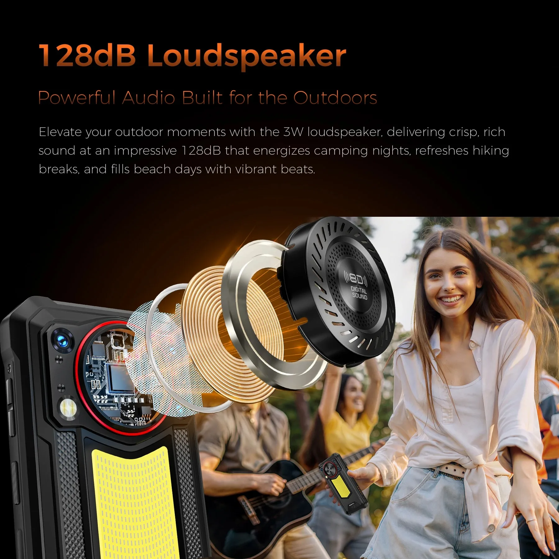 NEW OUKITEL WP53 PRO 4G Rugged Smartphone 6.52" 24GB+256GB 11000mAh 18W Android 15 NFC 50MP 128dB Speaker 36mm Cell Mobile Phone