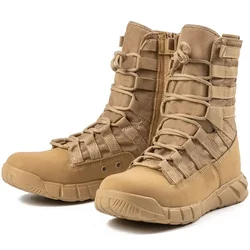 2024 New Outdoor Hiking Boots Men High Top Boots Desert Outdoor Work Safty Shoes Boots Ankle Shoes Men's Sneakers