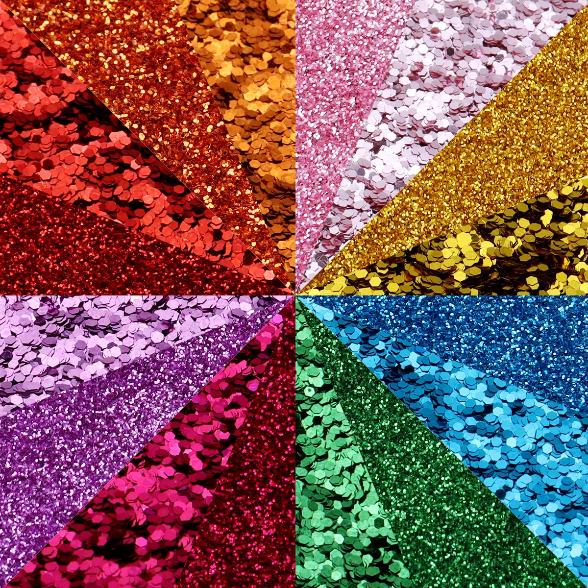 20/30g Glitter Sprinkles Powder Colorful Hexagonal Sparkly Powder Nail Art For Handicraft Creative Nail Paillette Decoration