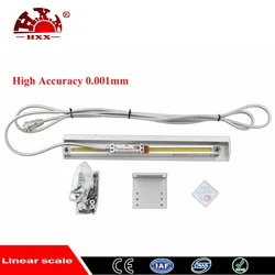 HXX Alta Precisione 0.001mm Sottile Scala Lineare TTL 50 100 150 200 250 300 350 400mm 20x29mm 1um Piccolo Encoder Grata Righello Sensore