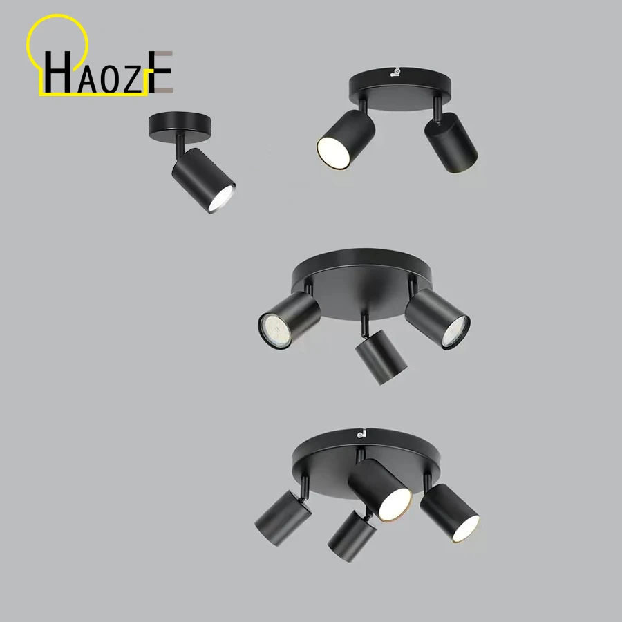 

Современный светодиодный потолочный светильник Haoze - Настенный светильник GU10 черный - Энергосбережение, Гостиная, Спальня, Кухня, Простая установка,